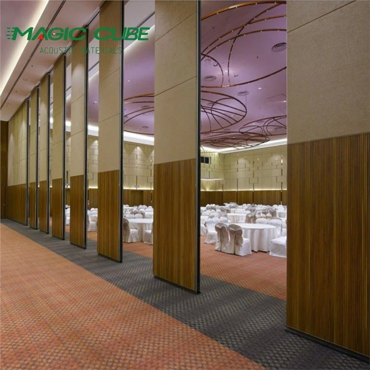 Paneles divisorios de pared insonorizados deslizantes